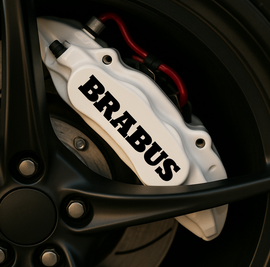 Juego de calcomanías para pinzas de freno Mercedes-Benz Brabus: logotipos de vinilo resistentes al calor (juego de 4)