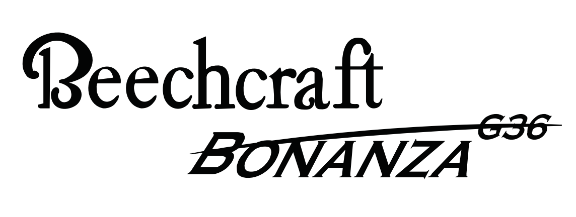 Universal Beechcraft Bonanza Logo Decal – Multiple Styles | Premium Vinyl Aircraft Stickers