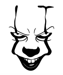 IT Clown Car Truck 6" Halloween Decal