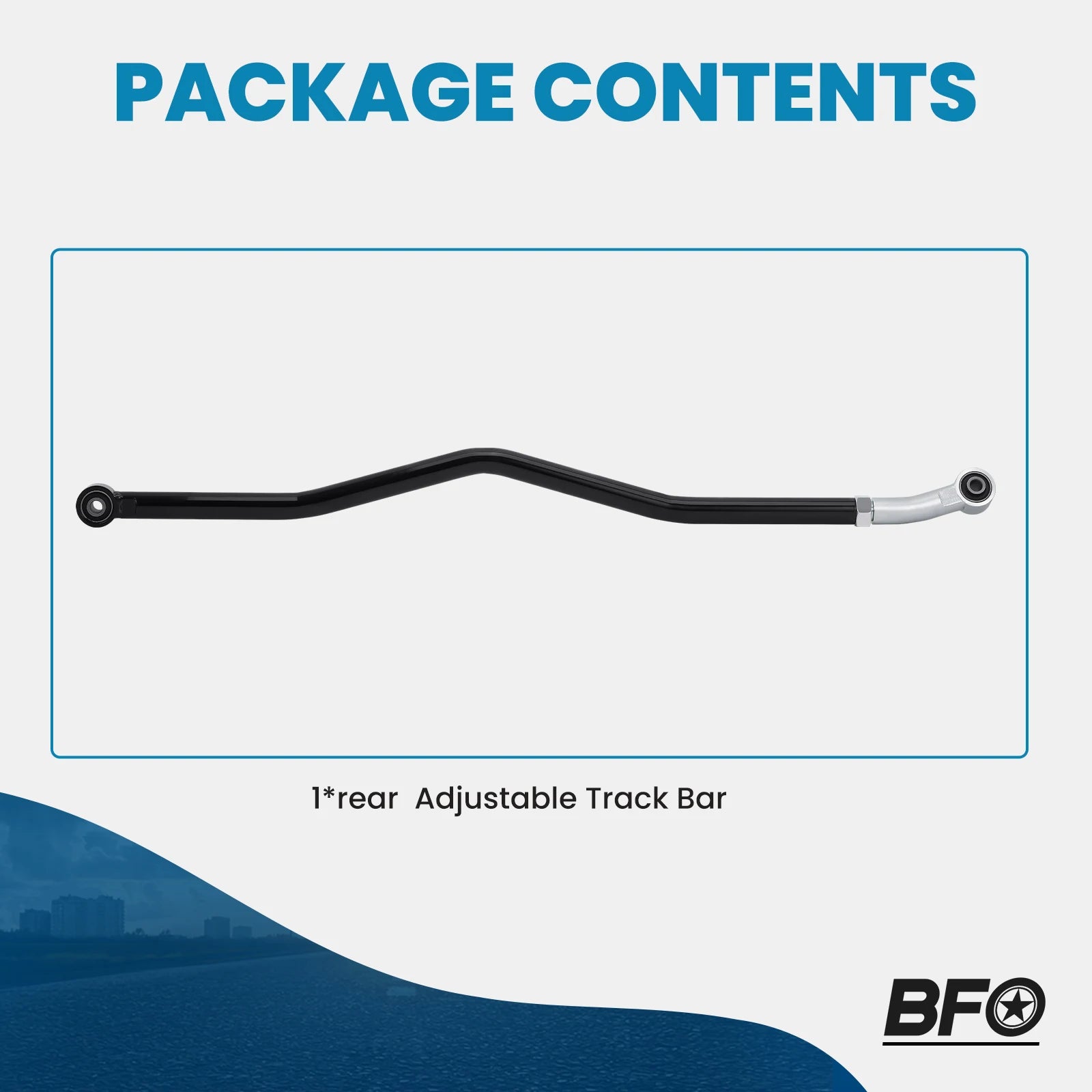 Rear Adjustable Track Bar Rod for Jeep Wrangler JK 2007-2018 2017 2016 0-6" Lift