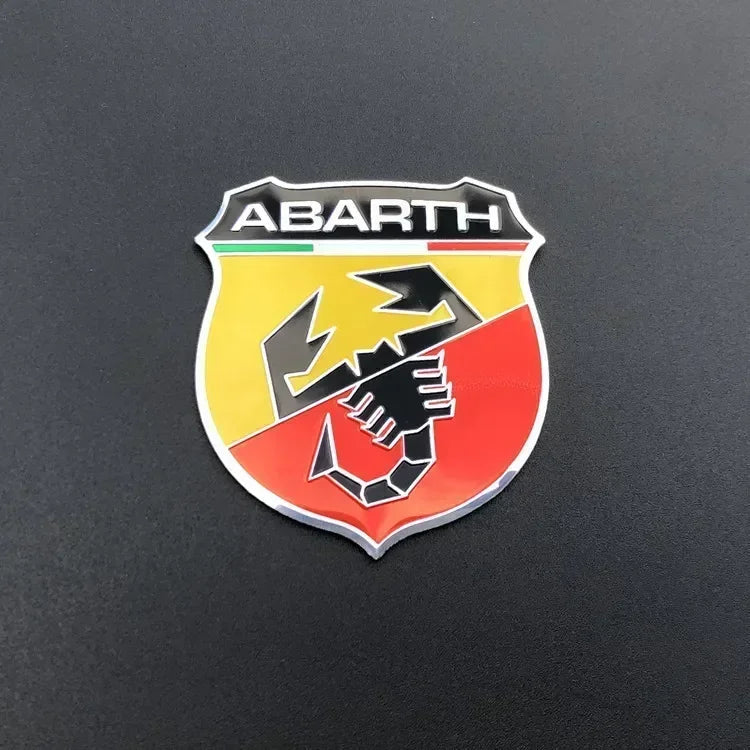 3D Aluminum Emblem Badge for Fiat 500/124/Punto | Trunk Fender Decal