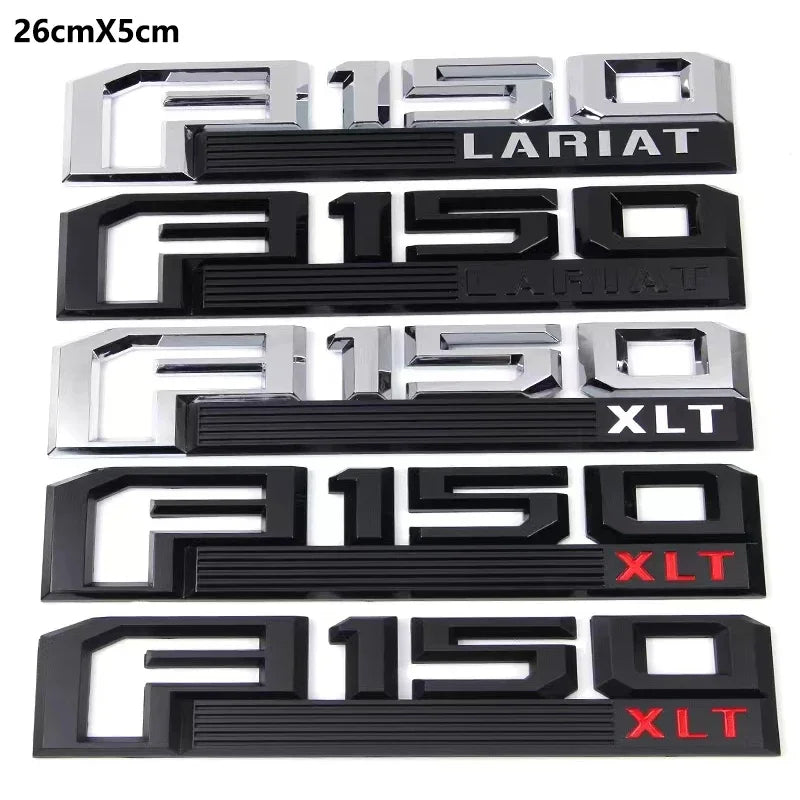 3D F-150 ABS Emblem Sticker for Ford Raptor / F-150 Lariat / XLT | Modified Style Badge