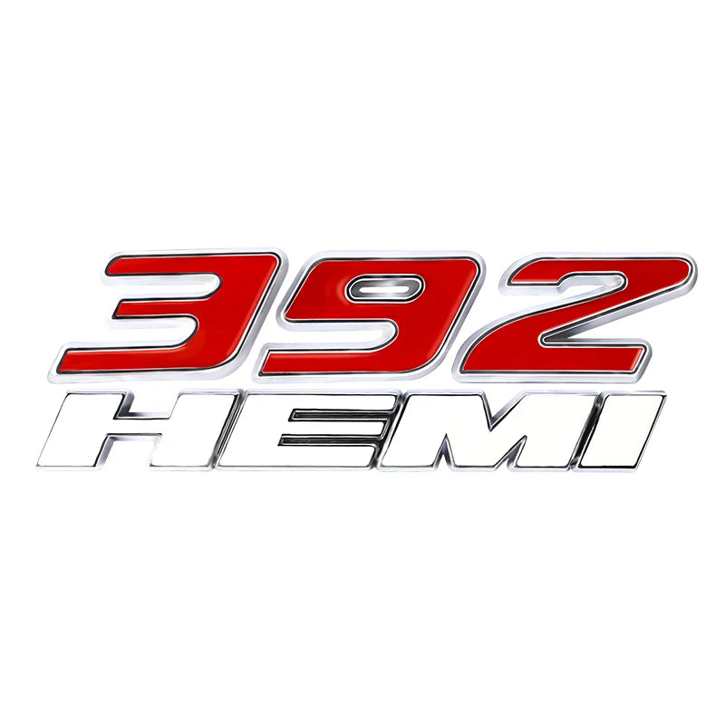 3D Metal HEMI 392 345 Emblem Badge Sticker for Dodge Charger / RAM 1500 / Journey / Caliber