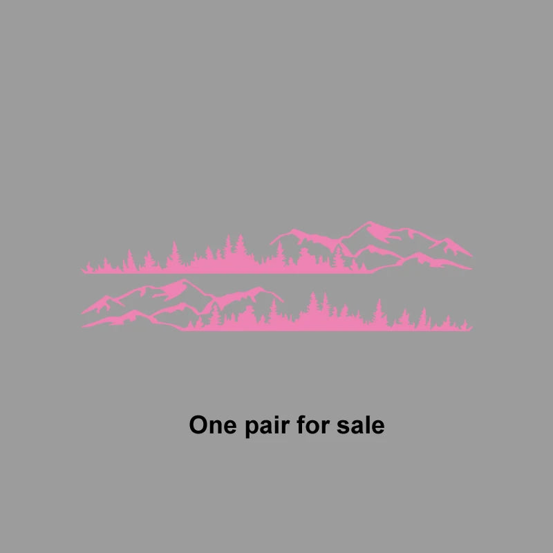 Hills & Forest Scene Adventure Decal | Outdoor Nature Vinyl Sticker for Cars, Trucks & More