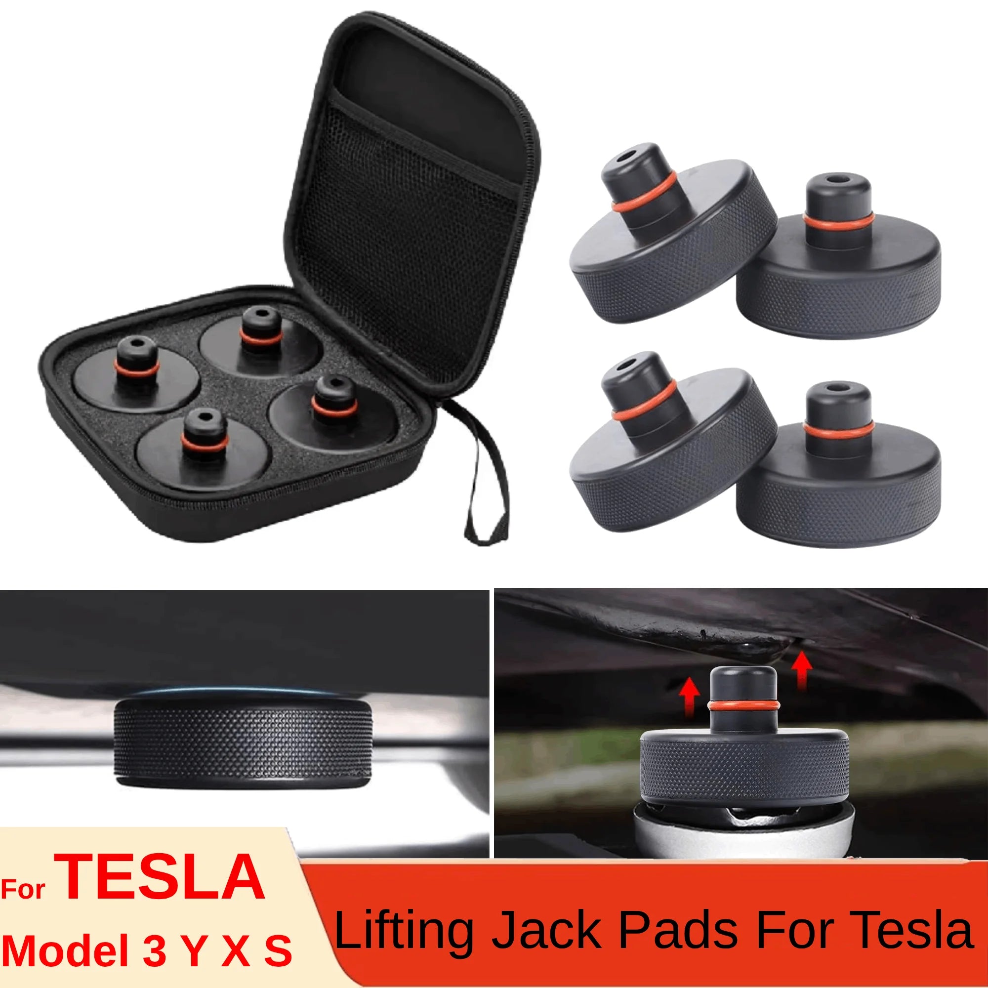 Jack Pad Point Adapter for Tesla Model 3/Y/S/X/Juniper | QIYOU Set