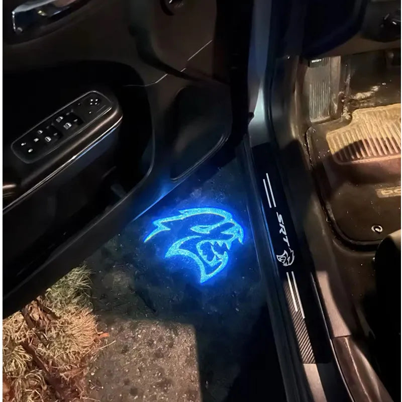 LED Door Logo Projector Welcome Light for Dodge Charger / Challenger | Ghost Shadow Puddle Light
