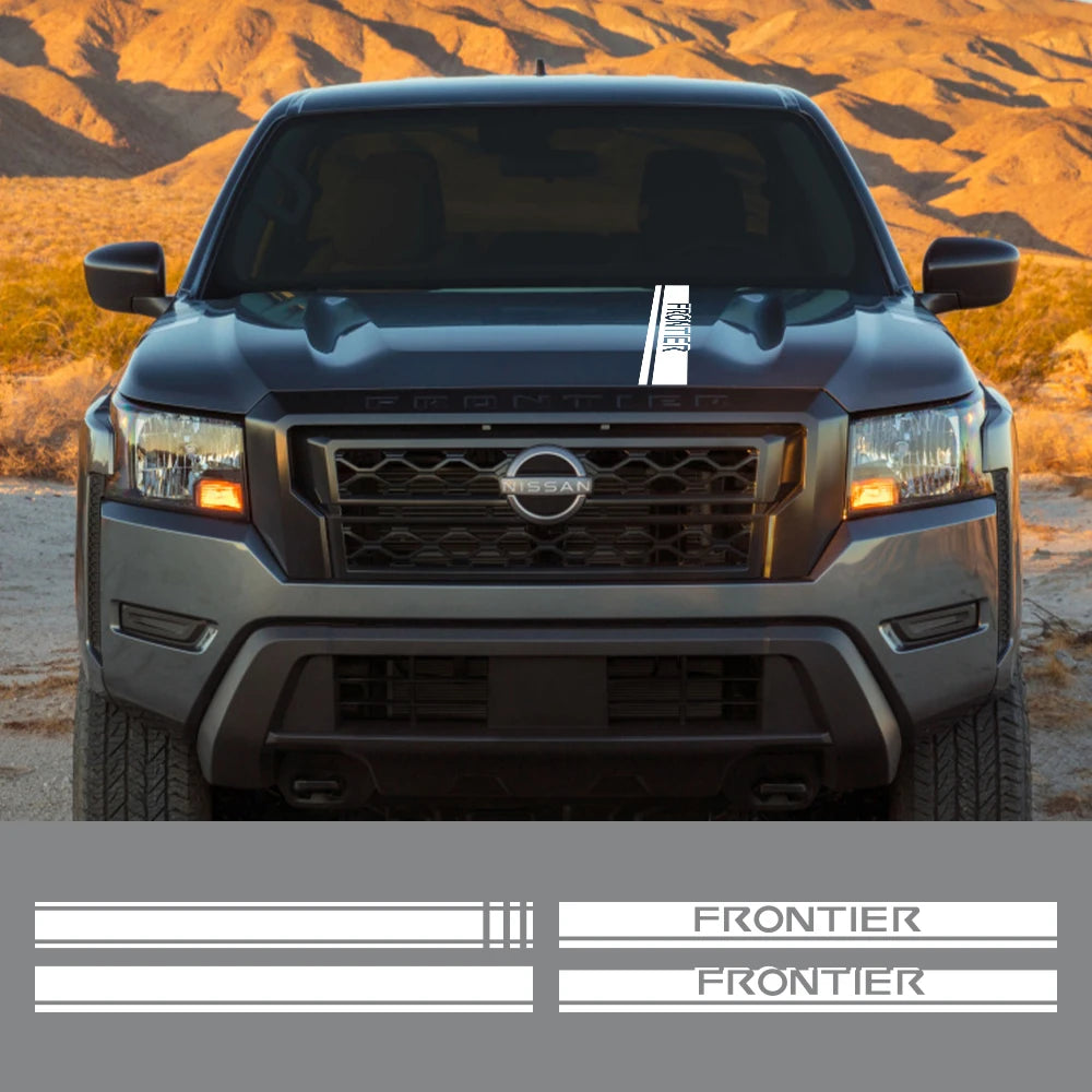 Hood Stripe Decal for Nissan Frontier NP300 / D40 / D22 | Vinyl Truck Style Sticker