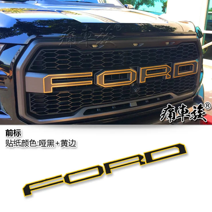 Custom Head Letter Vinyl Decal for Ford Raptor F-150 | KK Film Decorative Sticker
