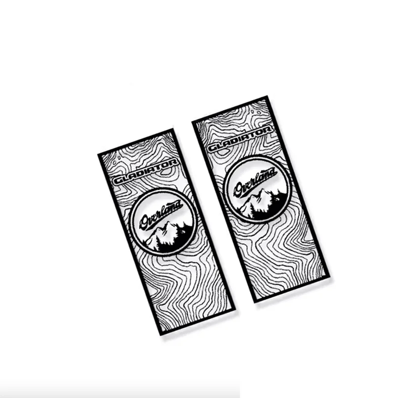 Compass Map & Skull Blackout Bedside & Tailgate Decal Kit for Jeep Gladiator JT | Vinyl Wrap Pair