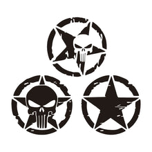 Load image into Gallery viewer, Army Star Vinyl Decal Sticker – Jeep Wrangler &amp; All 4x4 Models | 3 Patterns, 4 Sizes, 4 Styles