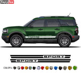 Racing Sport Door Side Skirt Decal for Ford Bronco Sport (2021+) | KK Vinyl Body Sticker