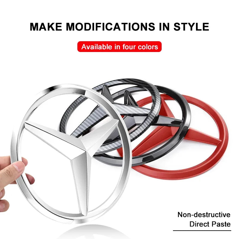 Large Front Grille Badge Decal 18.8cm / 21cm for Mercedes-Benz GLA / GLB / GLS / AMG | MERCEDES-BENZ