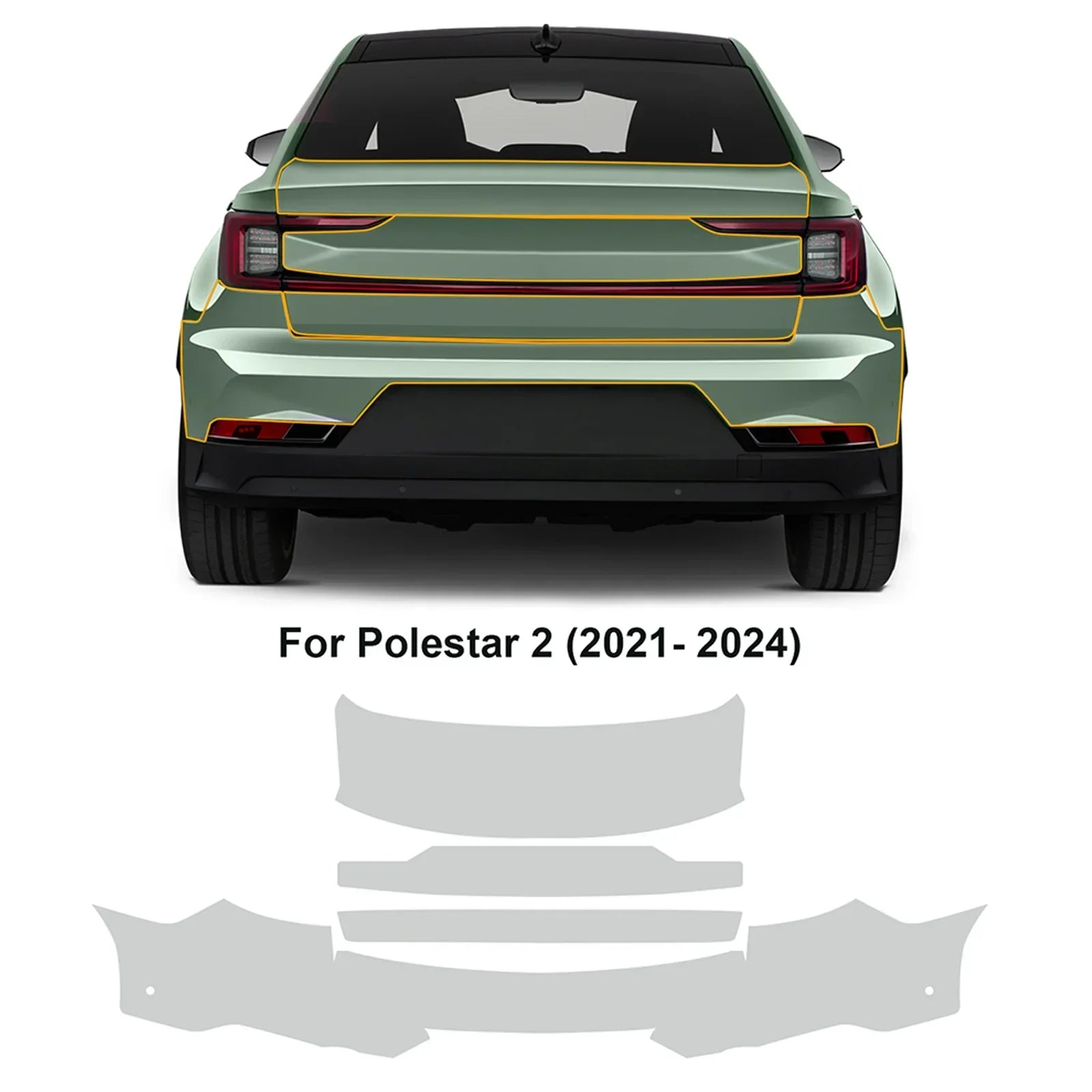 Precut PPF for Polestar 2 (2021–2025) | TPU Paint Protection Film Clear Bra
