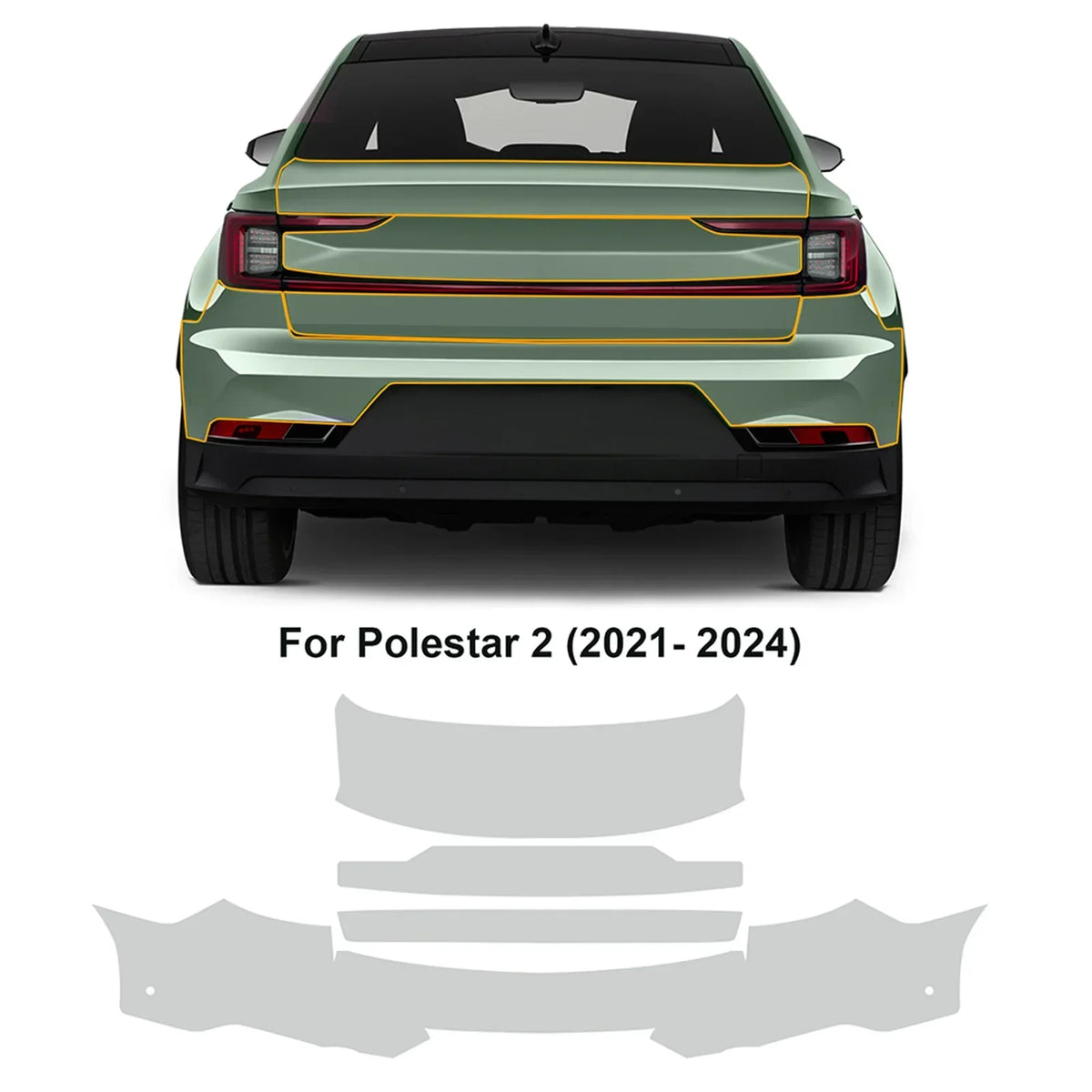 Precut PPF for Polestar 2 (2021–2025) | TPU Paint Protection Film Clear Bra