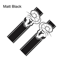 Cargar imagen en el visor de la galería, Dodge RAM Bed Side Graphic Kit – Pickup Truck Vinyl Decal Set (2 Pcs) | 1500, 2500, 3500, Rebel, TRX | 12 Finishes
