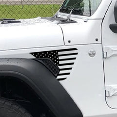 USA Flag Fender Vent Decal for Jeep Gladiator JT | Vinyl Truck Graphic Sticker