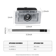 Load image into Gallery viewer, 2-Piece Car Door LED HD Projector Puddle Lights for Tesla Model S (2012–2020) | Welcome Lights