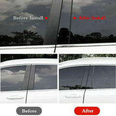 Door Window Decoration Trims Pillar Posts Stickers Auto Styling for Porsche Macan carbon fibre 2014-2022 Car accessories
