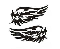 Angel Wings 3D Reflective Car Decal | 2-Piece Waterproof Vinyl Sticker for Cars & Motorcycles
