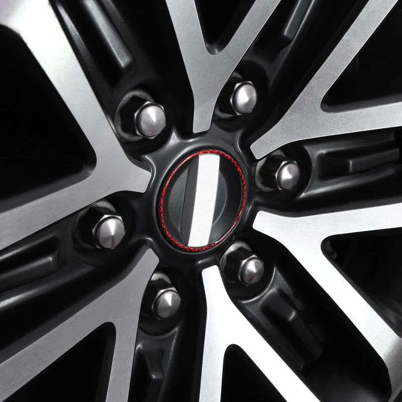 Carbon Fiber Wheel Rim Center Hub Cover for Ford F-150 SVT Raptor (2015–2020) | BetterHumz Red/Black