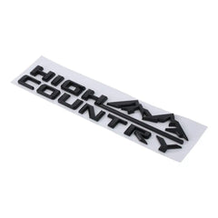 ABS High Country Logo Car Emblem Letter Style 12.01*2.95in 3D Fender Tailgate Letter Logo Badge Black Car Bumper Sticker Badge