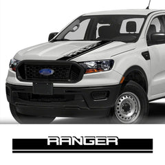 Hood Stripe Kit Decal for Ford Ranger Raptor | Vinyl Truck Bonnet Sticker