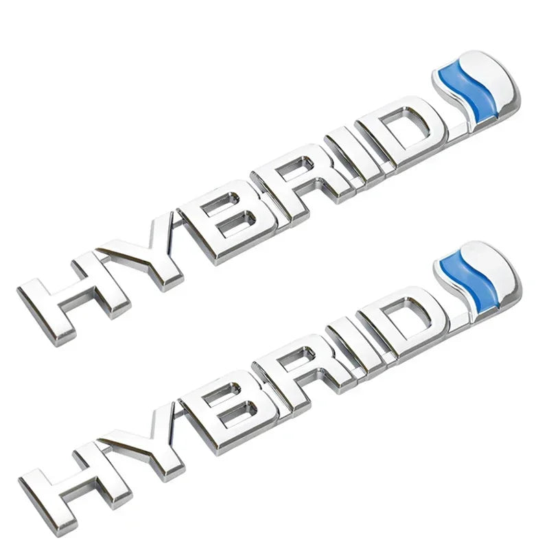 Metal HYBRID Front Grille & Trunk Badge Emblem for Toyota Land Cruiser / Camry | Decal Sticker