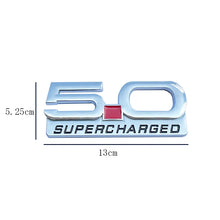 Load image into Gallery viewer, 3D Metal 5.0 Supercharged Fender &amp; Trunk Badge | Ford Mustang Styling Emblem