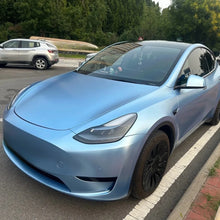 Load image into Gallery viewer, Precut Color Change PPF for Tesla Model 3 Highland (2024–2025) | Black &amp; Glacier Blue PET Film