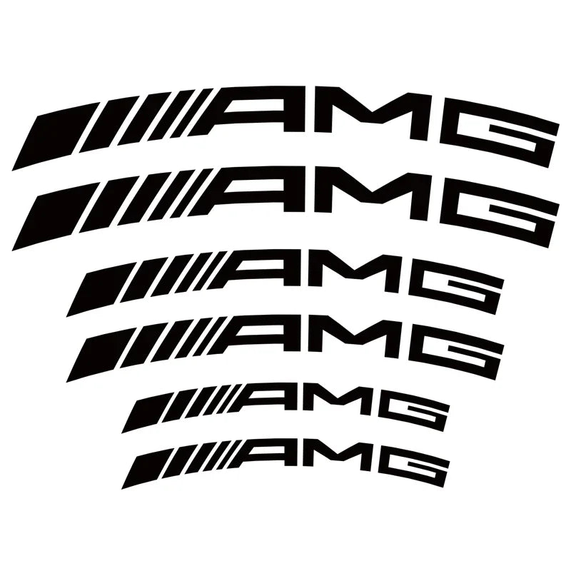 Mercedes-Benz AMG Brake Caliper Decals (6 Pcs) – Durable Vinyl Stickers