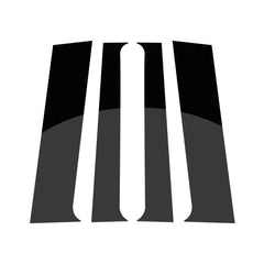 4Pcs Glossy Black Car Door Central Window Column Strip PC Pillar For Mercedes Benz VITO V CLASS W447 2016-2020 Car Accessories