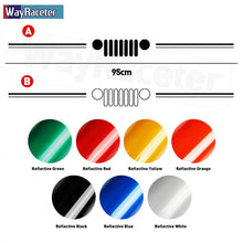 Load image into Gallery viewer, Jeep Wrangler &amp; Gladiator Reflective Grill &amp; Windshield Decal – Vinyl Window Graphic | JK JL, Gladiator, Renegade