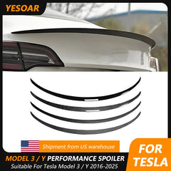 Performance-Style ABS Rear Trunk Spoiler for Tesla Model 3 / Model 3 Highland / Model Y (2018–2026)