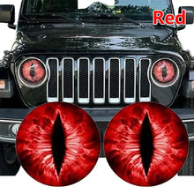 Load image into Gallery viewer, Beast Eyes Headlight Decals – Car &amp; Jeep Headlight Sticker | 6 Colors | Universal Fit