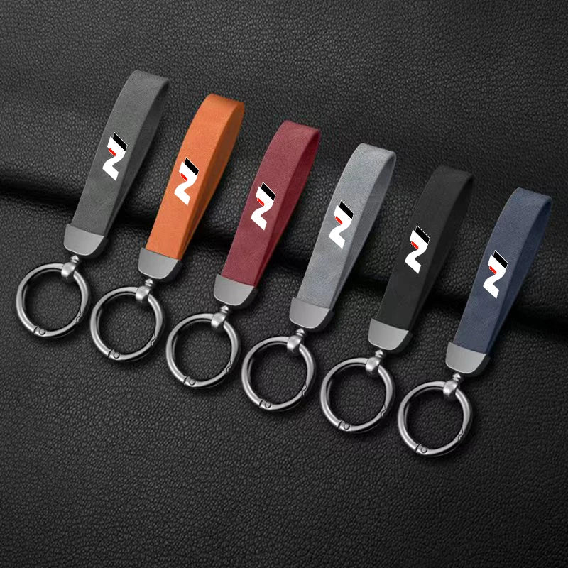 Hyundai N Line PU Leather Keychain | Stylish Accessory for N Performance Enthusiasts