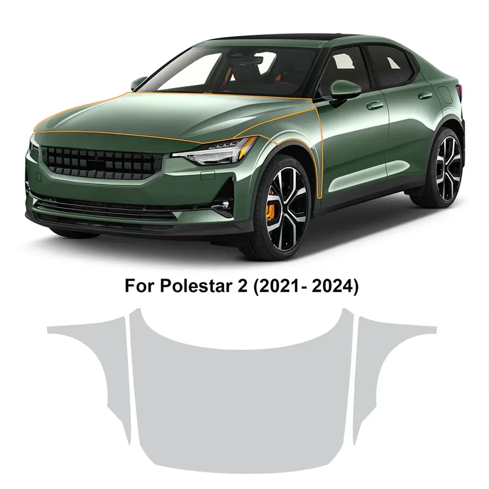 Precut PPF for Polestar 2 (2021–2025) | TPU Paint Protection Film Clear Bra