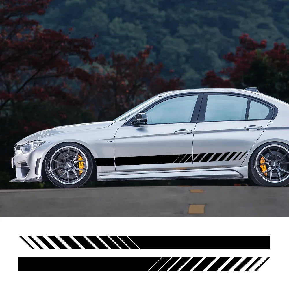 Side Door Body Trim Vinyl Film Decal for BMW E39 / E46 / E91 / M Series | 2-Piece Color Change