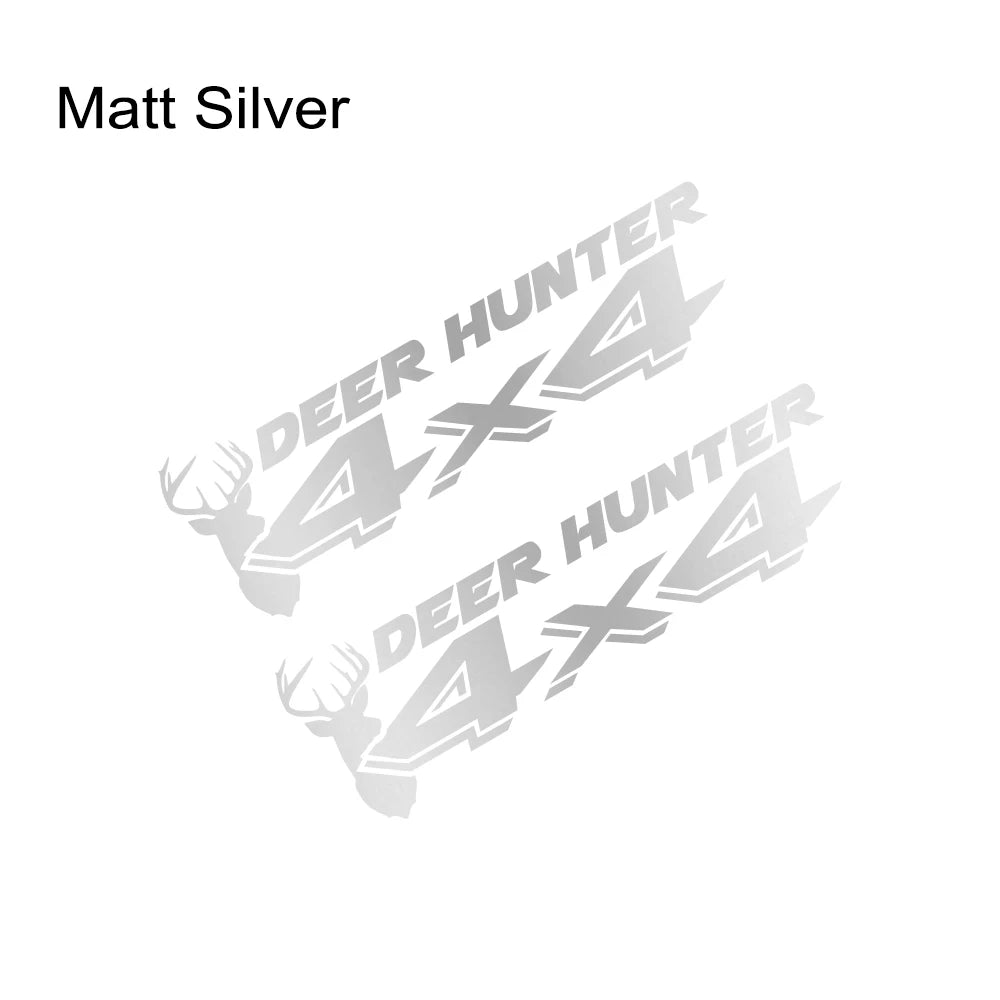 Deer Hunter 4x4 Sport Decal | Universal Pickup Sticker for Ford F-150, Toyota Hilux, Dodge RAM, Nissan Navara & More