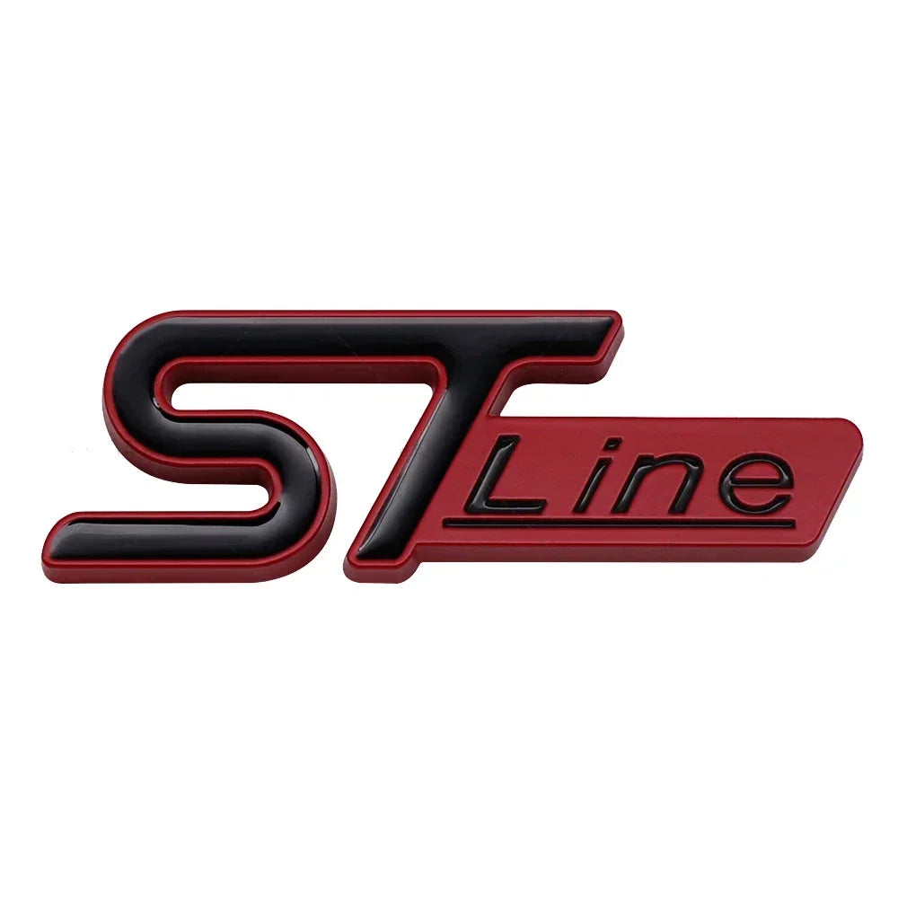 3D Metal ST Line Trunk Badge | Ford Focus / Mondeo / Kuga / Ecosport Emblem