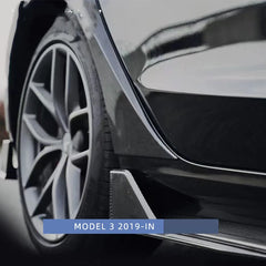 Wide Body Kit for Tesla Model 3 (2019+) | ABS Carbon Fiber Splash Guard, Mudguard & Fender Extensions
