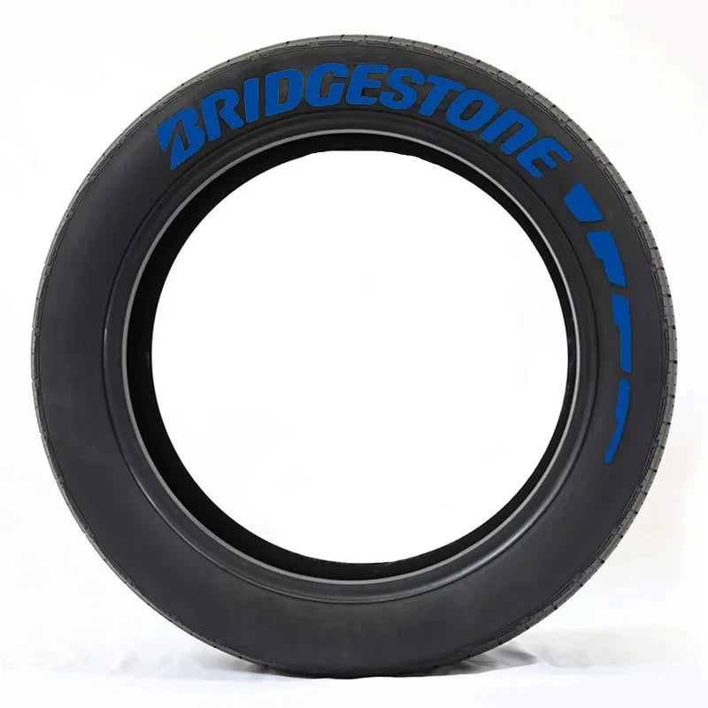 3D Rubber Permanent Tire Letter Sticker | Waterproof Wheel Decal