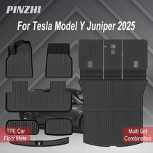 Cargar imagen en el visor de la galería, TPE Floor Mats &amp; Luggage Mat for Tesla Model Y Juniper Premium / Performance (2025+) | All-Weather Set