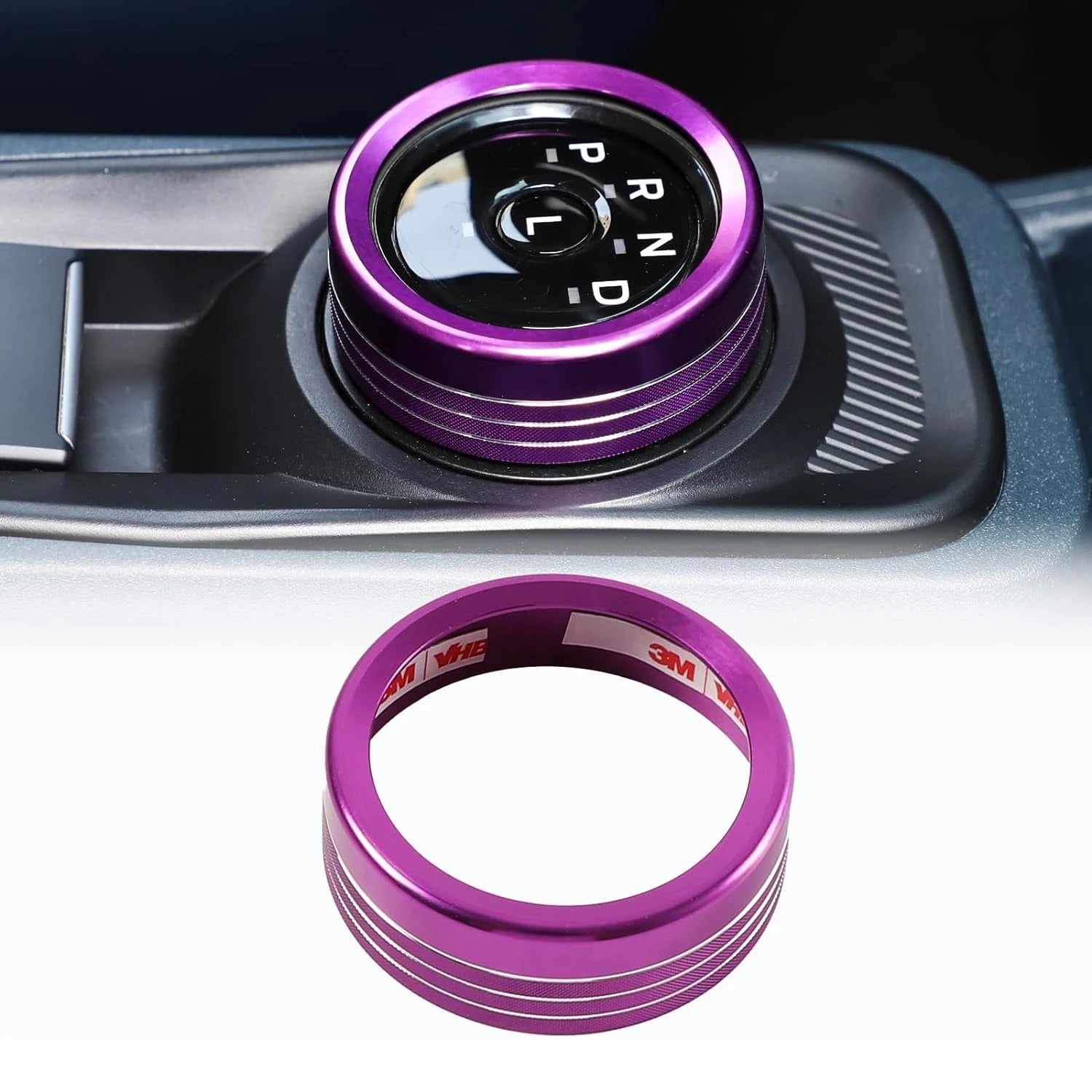 Aluminum Alloy Gear Shift Switch Button Ring Trim Cover | Mecha Style Knob (metyoucar ISO9001)