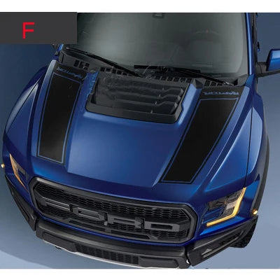 Hood Stripe Decal Kit for Ford F-150 Raptor (2015–2019) | Premium Vinyl Graphics