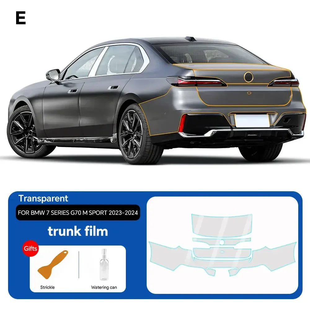 Precut PPF for BMW 7 Series G70 / M Sport (2023–2025) | TPU Paint Protection Film Clear Bra