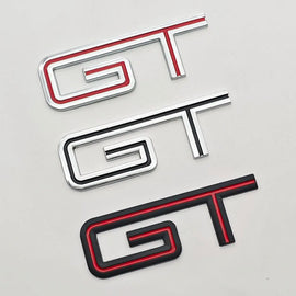 3D Chrome Metal GT Logo Trunk Badge | Ford F-150 / Mustang / Explorer / Ranger Decal