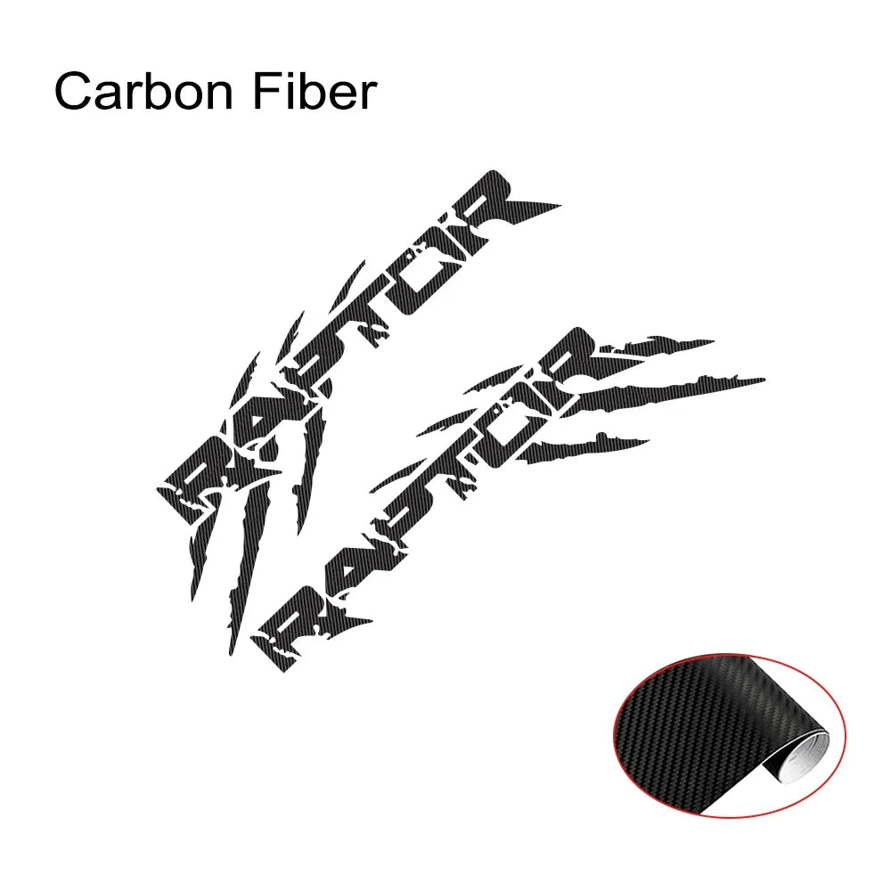 Claw Style Truck Bed Side Decal for Ford F-150 / Ranger Raptor | Pickup Vinyl Graphics 2-Pack