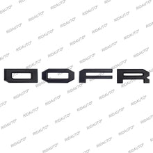 Load image into Gallery viewer, Raptor Grill 4-Letter Insert with White Stripe for Ford Raptor | Aftermarket Grille Letter Kit
