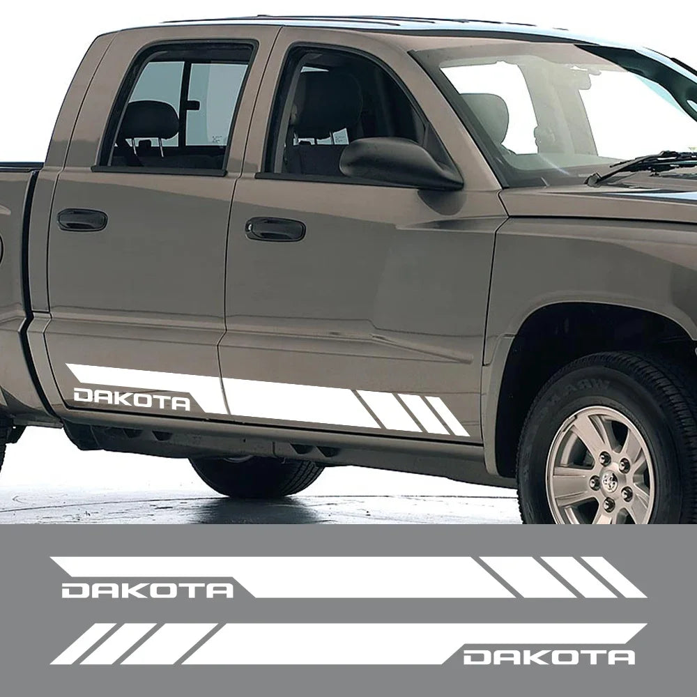 Door Side Graphics Style Decal for Dodge Dakota SLT / SXT / 5.9 / R/T | Vinyl Truck Sticker