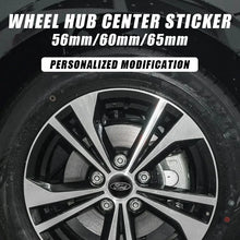 Cargar imagen en el visor de la galería, Wheel Center Hub Cap Cover Badge Stickers for Ford F-150 / Focus | 4-Piece 65mm / 60mm / 56mm